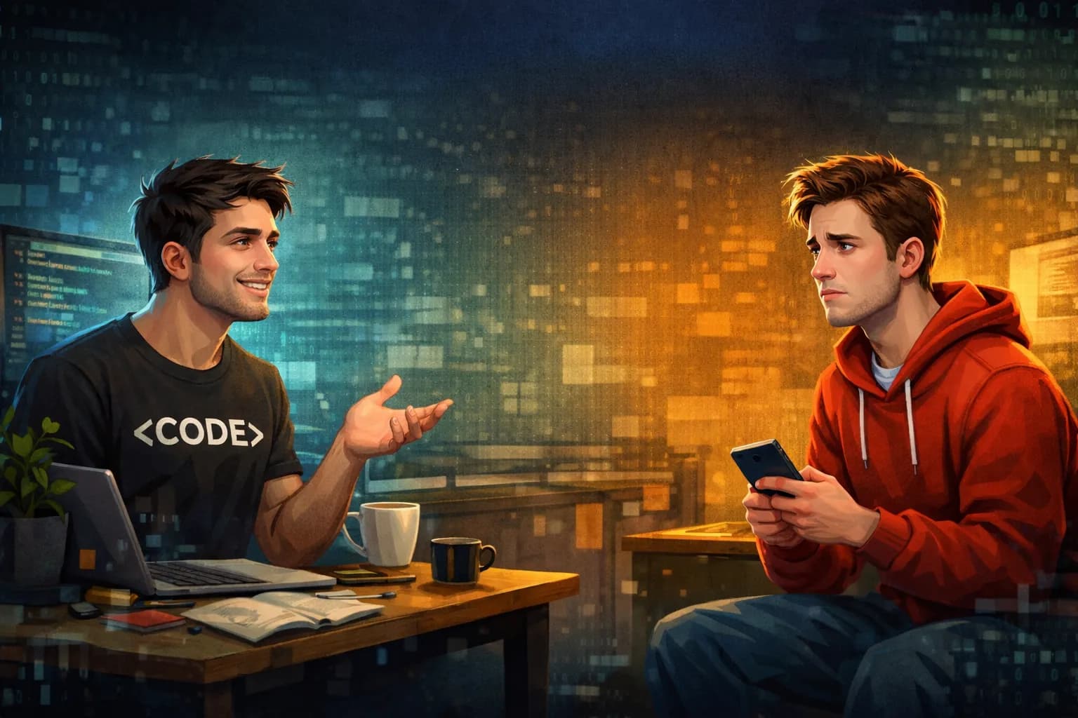 conversa em código