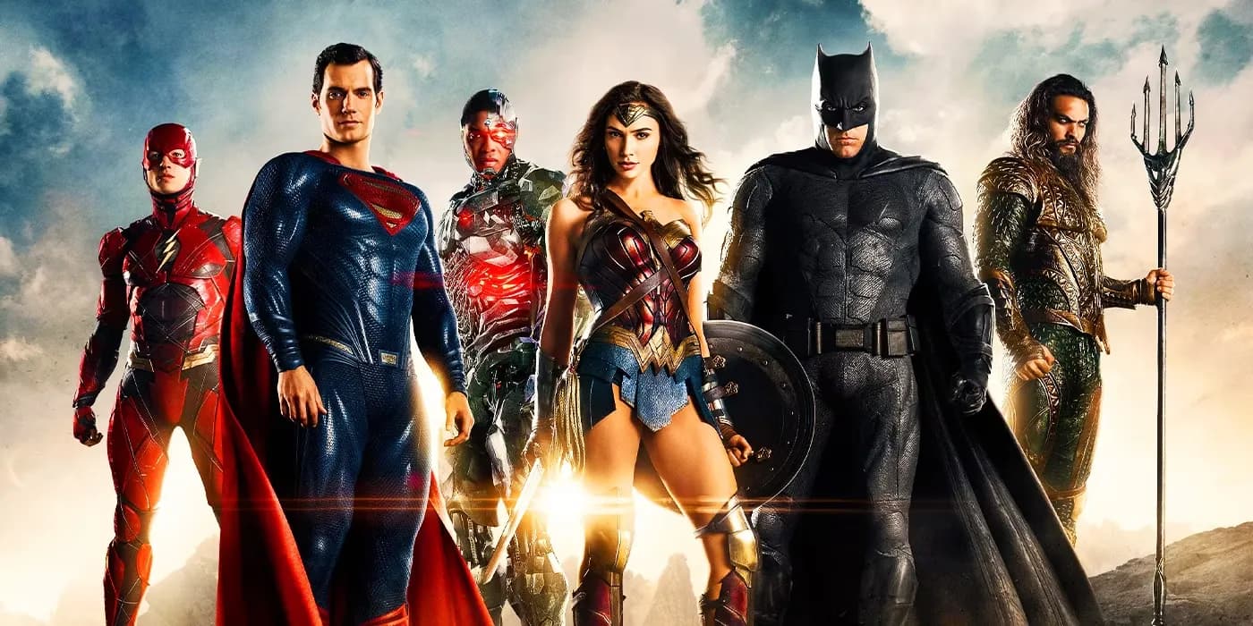 Herois da Liga da Justica reunidos em licao de ingles sobre superlativos nivel B1