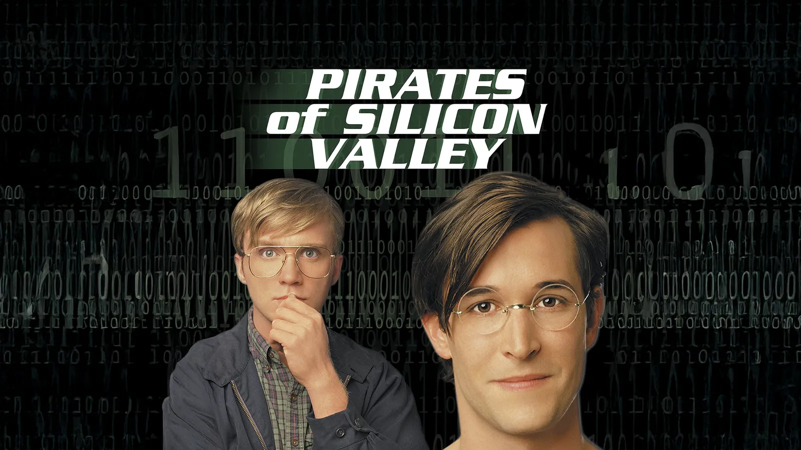 Imagem de Pirates of Silicon Valley (1999), sobre a rivalidade entre Bill Gates e Steve Jobs
