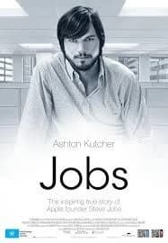 Cartaz do filme Jobs (2013), biografia do fundador da Apple, Steve Jobs